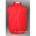 Hombres chaleco rojo invierno